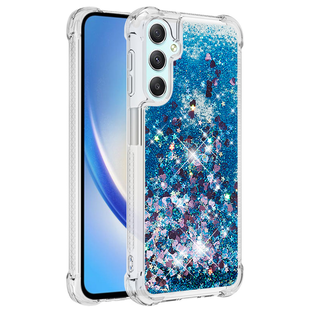 YB Quicksand Series-1 Glitter TPU Phone Case for Samsung Galaxy A25 5G A24 4G Liquid Floating Waterfall Cover YB Quicksand Series-1 Glitter TPU Phone Case for Samsung Galaxy A25 5G A24 4G Liquid Floating Waterfall Cover